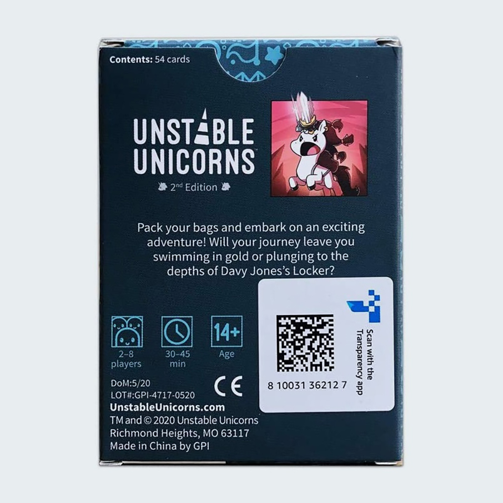 Bài Board Game Unstable Unicorns Adventures Expansion - Kì Lân Bất Định Mở Rộng