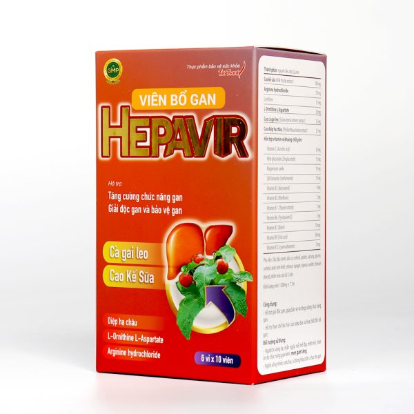 Thực Phẩm Bảo Vệ Sức Khỏe Viên bổ gan Hepavir