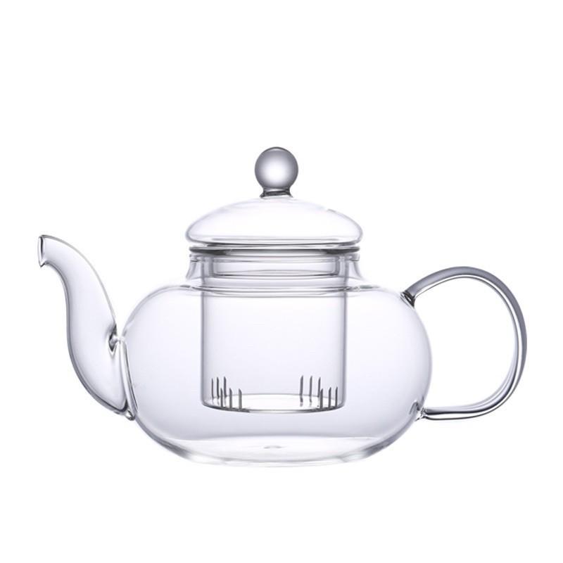 Combo ấm trà lọc 600ml và đế nến tim thuỷ tinh