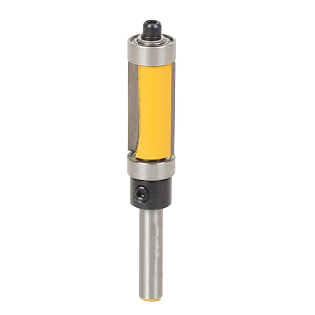 1/4 Shank Flush Trim Router Bit, 8mm Cutting Finger Joint Router Bit, 2pcs