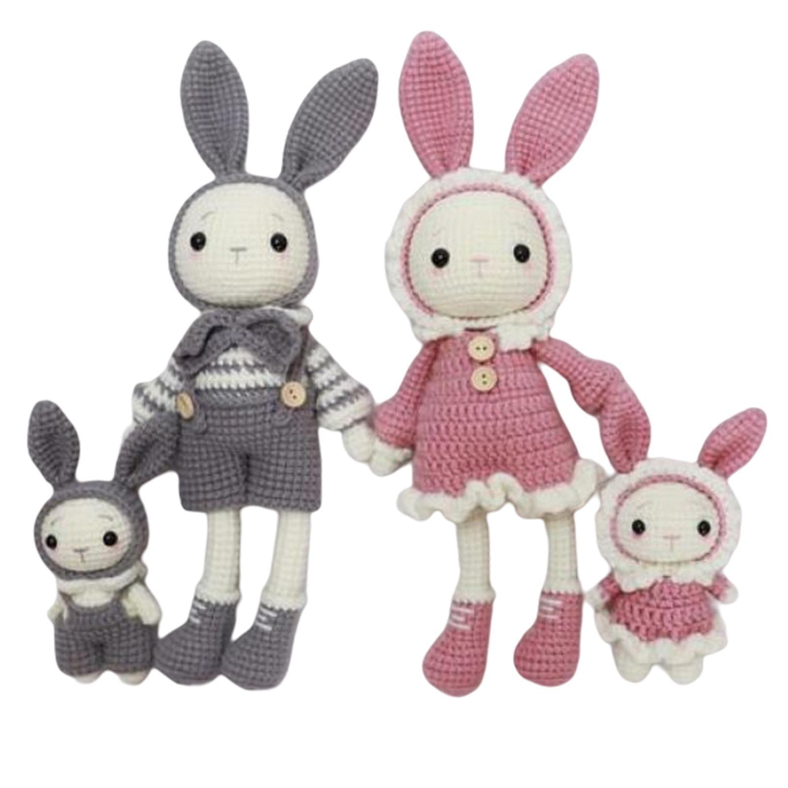 DIY Cartoon Rabbit Doll Crochet   to Make Decoration