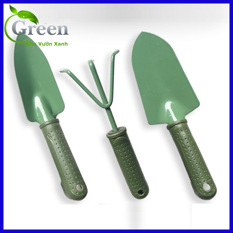Bộ Dụng Cụ Làm Vườn 3 Món Sơn Tĩnh Điện Chất Lượng Tốt