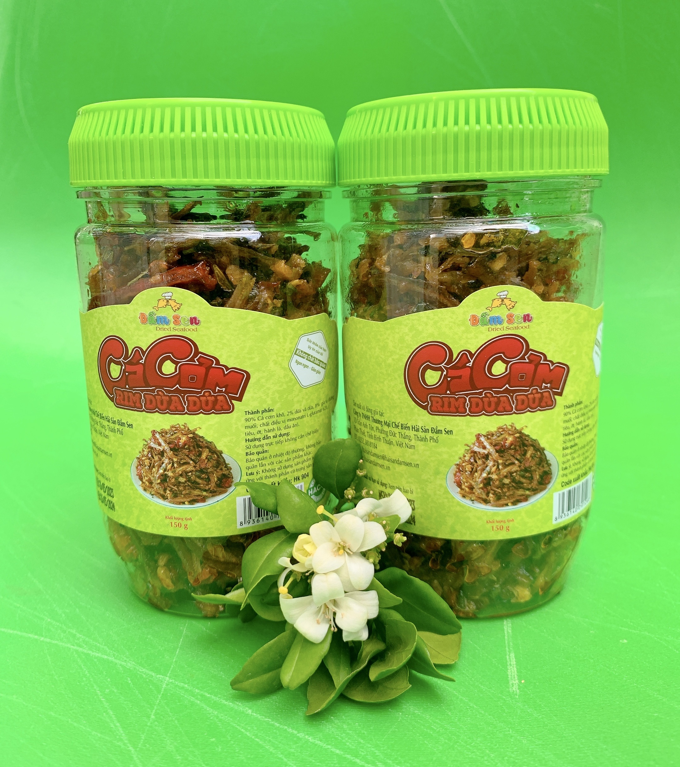 Đặc Sản Bình Thuận - Cá Cơm Rim Dừa Dứa Đầm Sen - 1Kg - Ocop 4 Sao