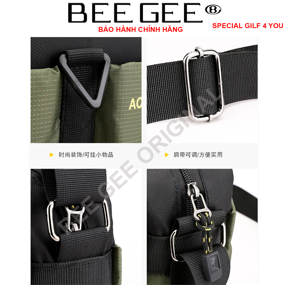 Túi đeo chéo nam cao cấp phong cách HÀN QUỐC BEE GEE DCN9018A (Tặng quà tặng ngẫu nhiên trong BEEGEE GILF COLLECTION)