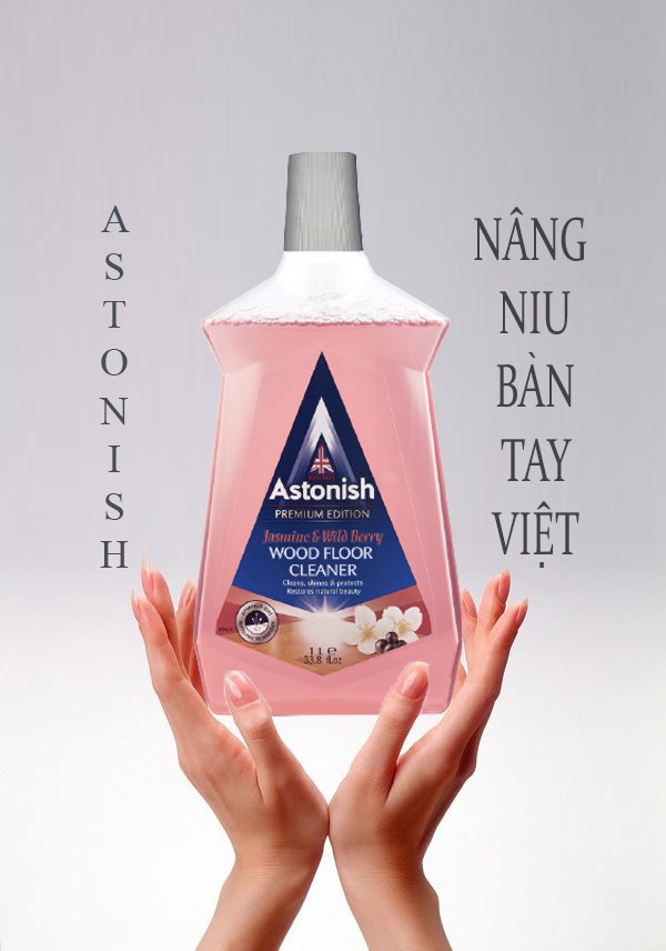 Nước lau sàn gỗ tinh chất hoa nhài và dâu dại Astonish C6120