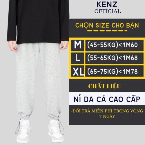 Quần Sweatpants Jogger nam nữ dây rút bo ống chun nỉ unisex form rộng phong cách Hàn Quốc I'm Basic