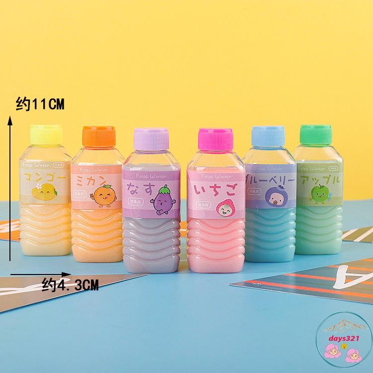 Slime CHAI NƯỚC NGỌT MÀU THẠCH 10 màu cực đẹp Đồ chơi hũ slam chất nhờn ma quái squishy