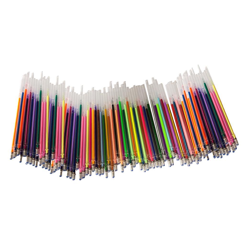 0.8mm Fluorescence Neon Gel Pen Refill Non-toxic Colorful Replacement Art Marker