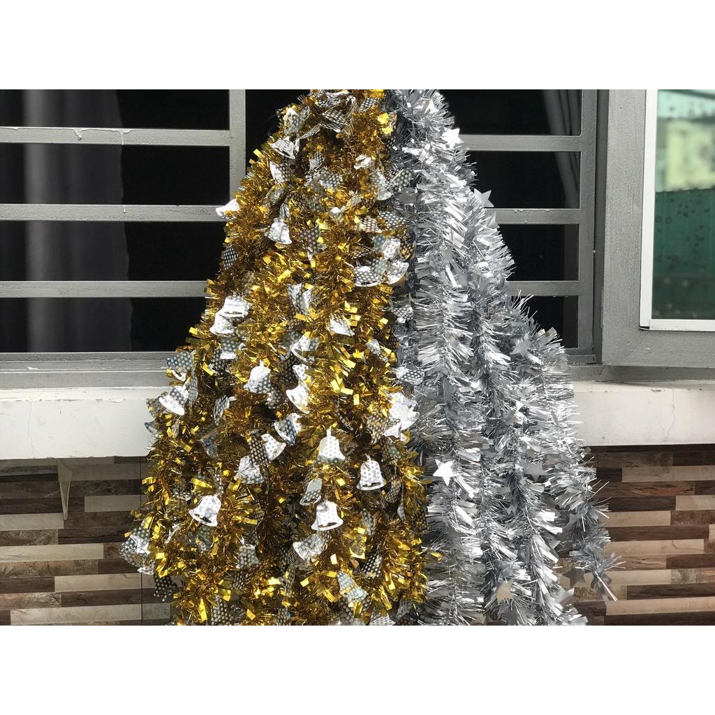 Dây kim tuyến trang trí NOEL, tết 2023 dái 1.5m mẫu mới đẹp hàng dày