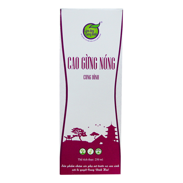 Cao Gừng Nóng Tan Mỡ Làm Đẹp Cung Đình (75g)