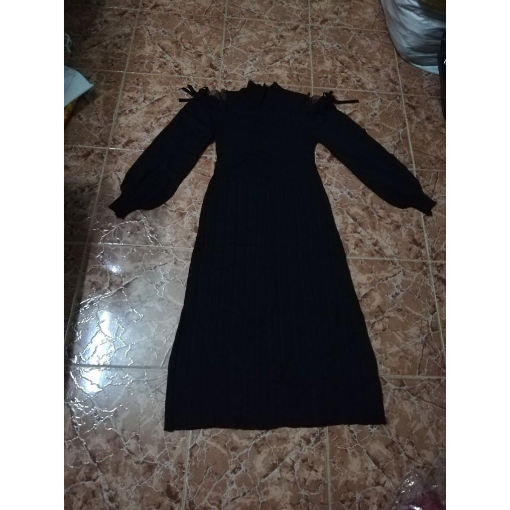 Đầm len dạo phố dễ thương phong cách Hàn Quốc