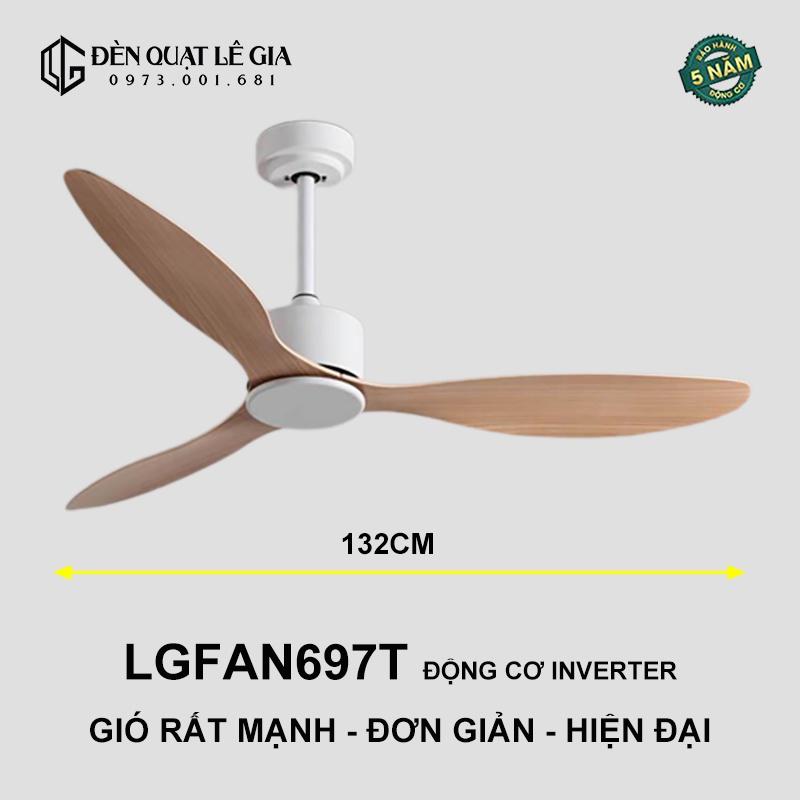 Quạt Trần Giá Rẻ LGFAN697D - Gỗ Óc Chó | Quạt Trần Đông Dương