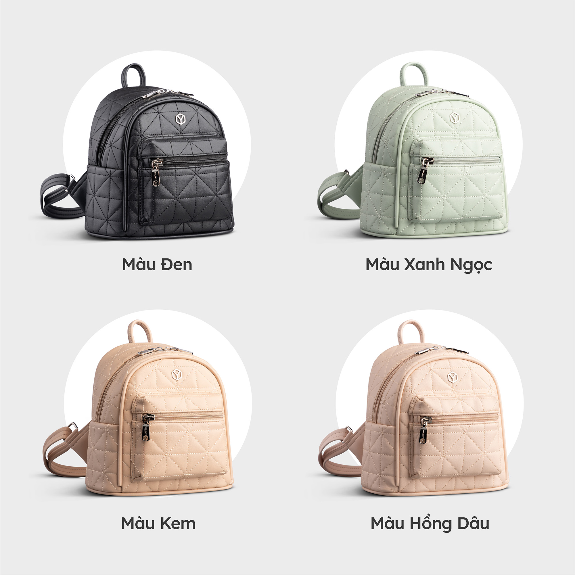 Balo da nữ thiết kế chần chỉ cách điệu Yuumy Seasand YBA85