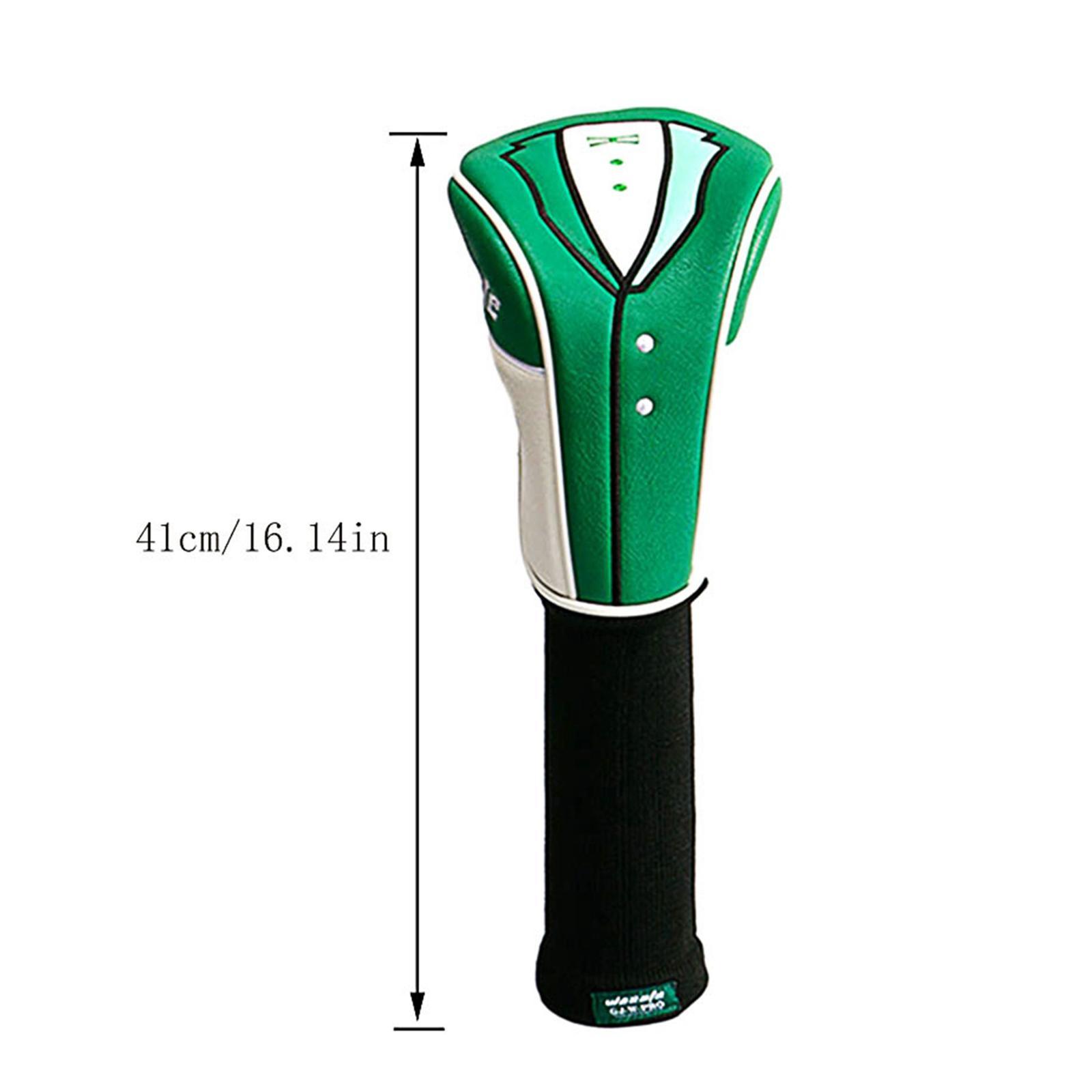 Golf Club Headcover Wood Head Covers Long Sleeves for Driver Fairway Hybrid Wood Clubs Supplies