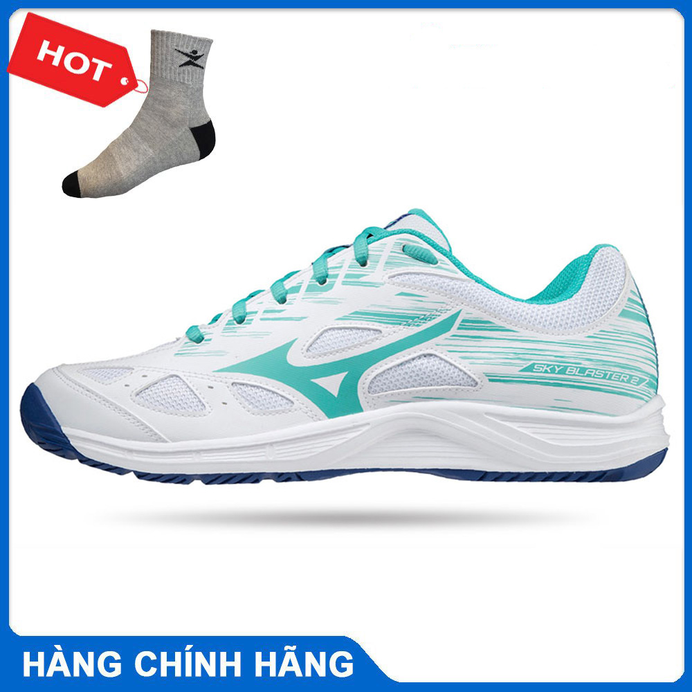 Giày cầu lông nam nữ Mizuno SKY BLASTER 2 mẫu mới có 3 màu lựa chọn-tặng tất thể thao Bendu