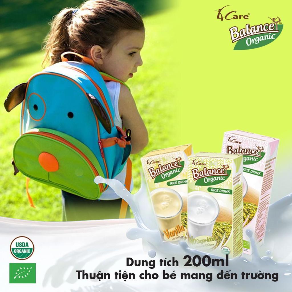 Sữa gạo hữu cơ hương dâu Thái Lan 4Care Balance Organic