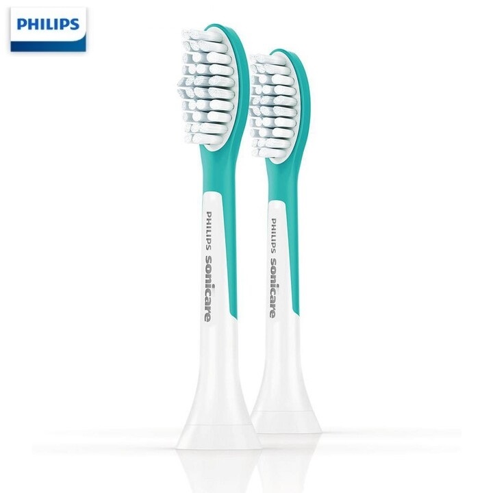 Bộ 2 đầu bàn chải đánh răng điện dành cho trẻ em nhãn hiệu Philips HX6032 với lông bàn chải mềm mại - HÀNG NHẬP KHẨU