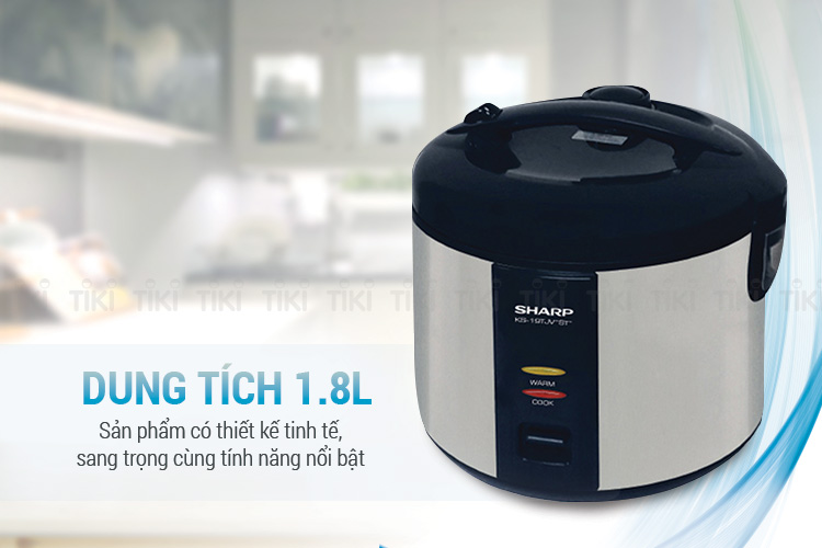 Nồi Cơm Điện Nắp Gài Sharp KS-19TJVST (1.8 Lít) - Hàng chính hãng