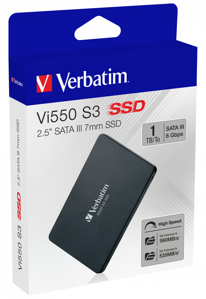 Ổ cứng SSD 1TB VERBATIM Vi550 SATA III 2.5”- Hàng chính hãng