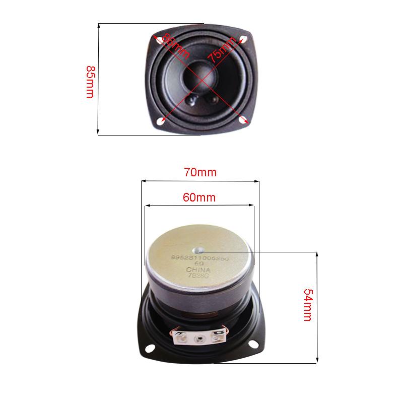 Loa Toàn Dải 6Ohm Loa Siêu Trầm Tầm Trung 3 Inch 35W Loa Hành Trình Dài Harman Kardon Aura 3 DIY 2 Cái Màu sắc: 2 loa