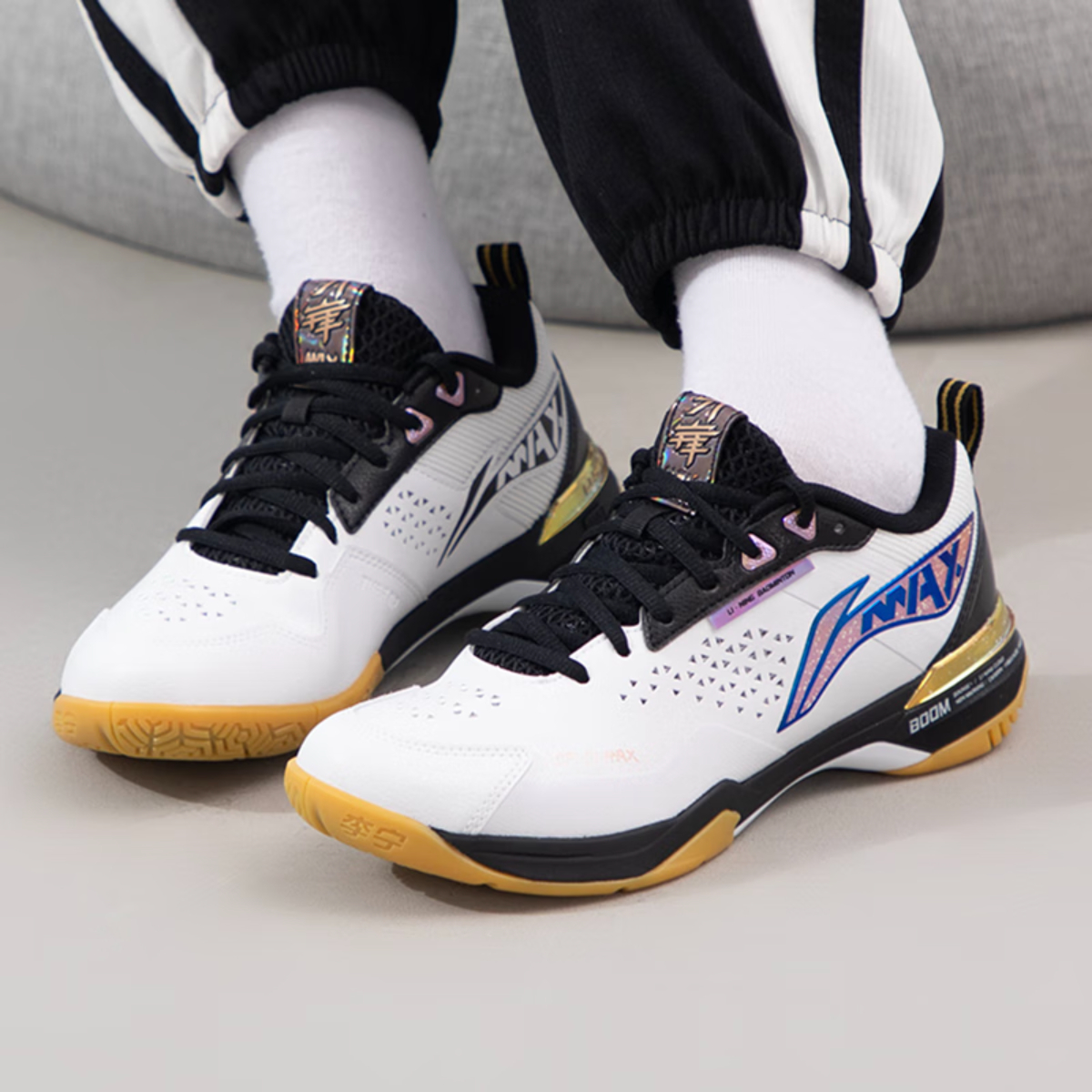 Giày cầu lông chuyên nghiệp Li Ning Blade MAX AYAU003-2 mẫu mới dành cho nam bảo hành 12 tháng nhẹ êm chân thoáng khí bám sân tốt