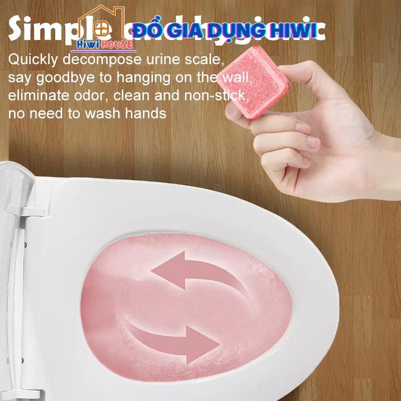 Hộp 12 viên sủi thông tắc làm sạch bồn cầu mẫu mới có hương dùng hiệu quả hiwihouse