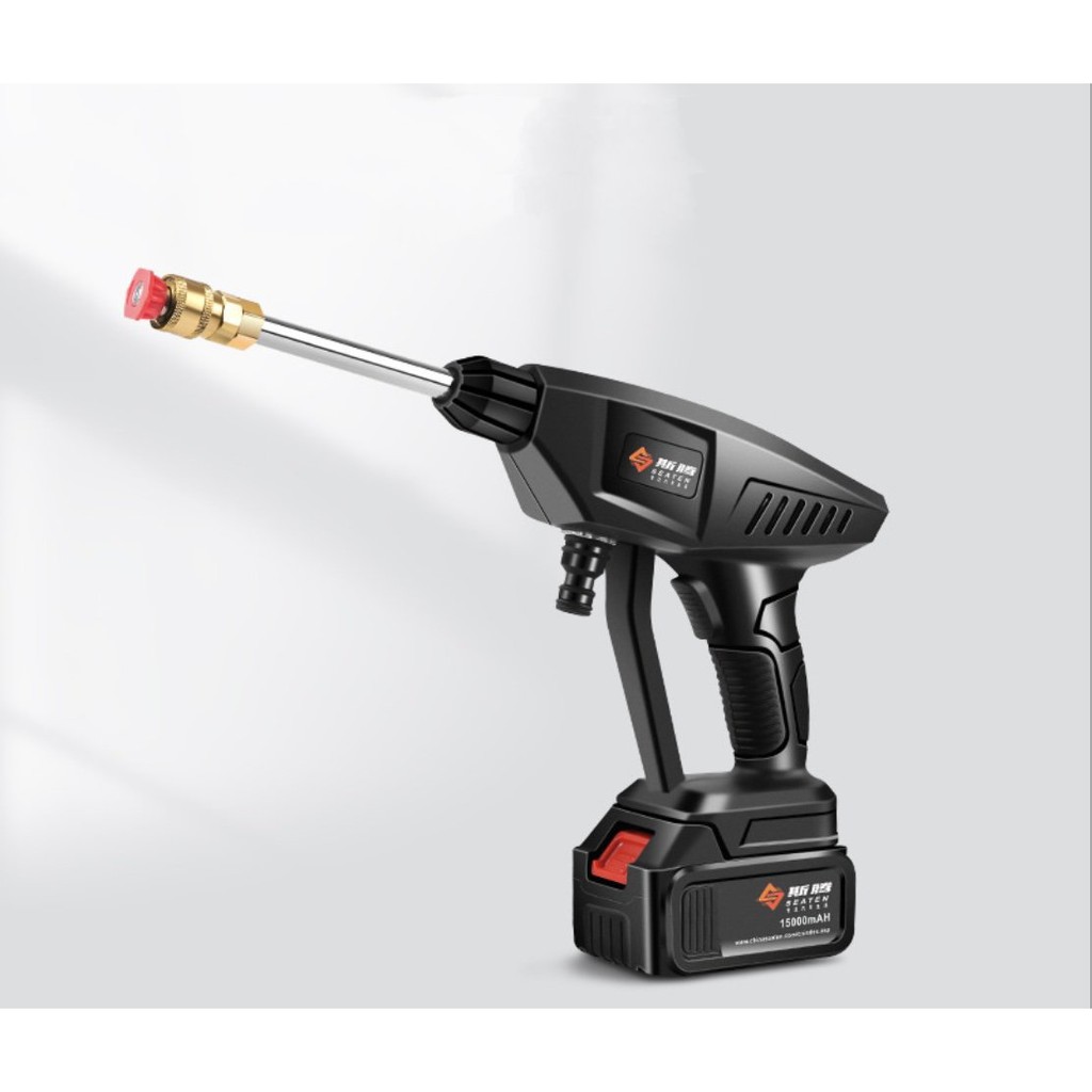 Máy Xịt Rửa Xe không dây lithium 21V Công Suất Cực Mạnh SuperPower 12Piston 600W