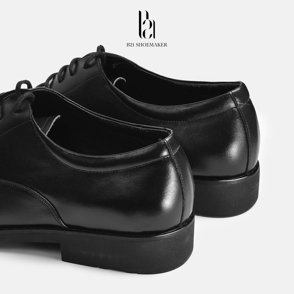 Giày Da Nam Oxford B21 Shoemaker Giày Tây Công Sở Da Bò Cao Cấp Thoáng Khí Tăng Chiều Cao Phong Cách Lịch Lãm Full Box