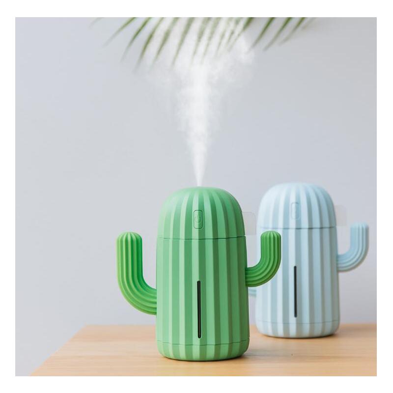 USB Máy Tạo Độ Ẩm Không Khí 340ML Siêu Âm Thanh Máy Khuếch Tán Lọc Không Khí Xương Rồng Đèn LED Máy Phun Sương Tạo Độ Ẩm Tinh Máy Khuếch Tán Tinh Dầu Mini Máy Lọc Không Khí Gia