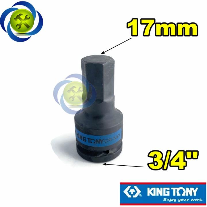 Tuýp đen lục giác 17mm Kingtony 601517 loại 3/4