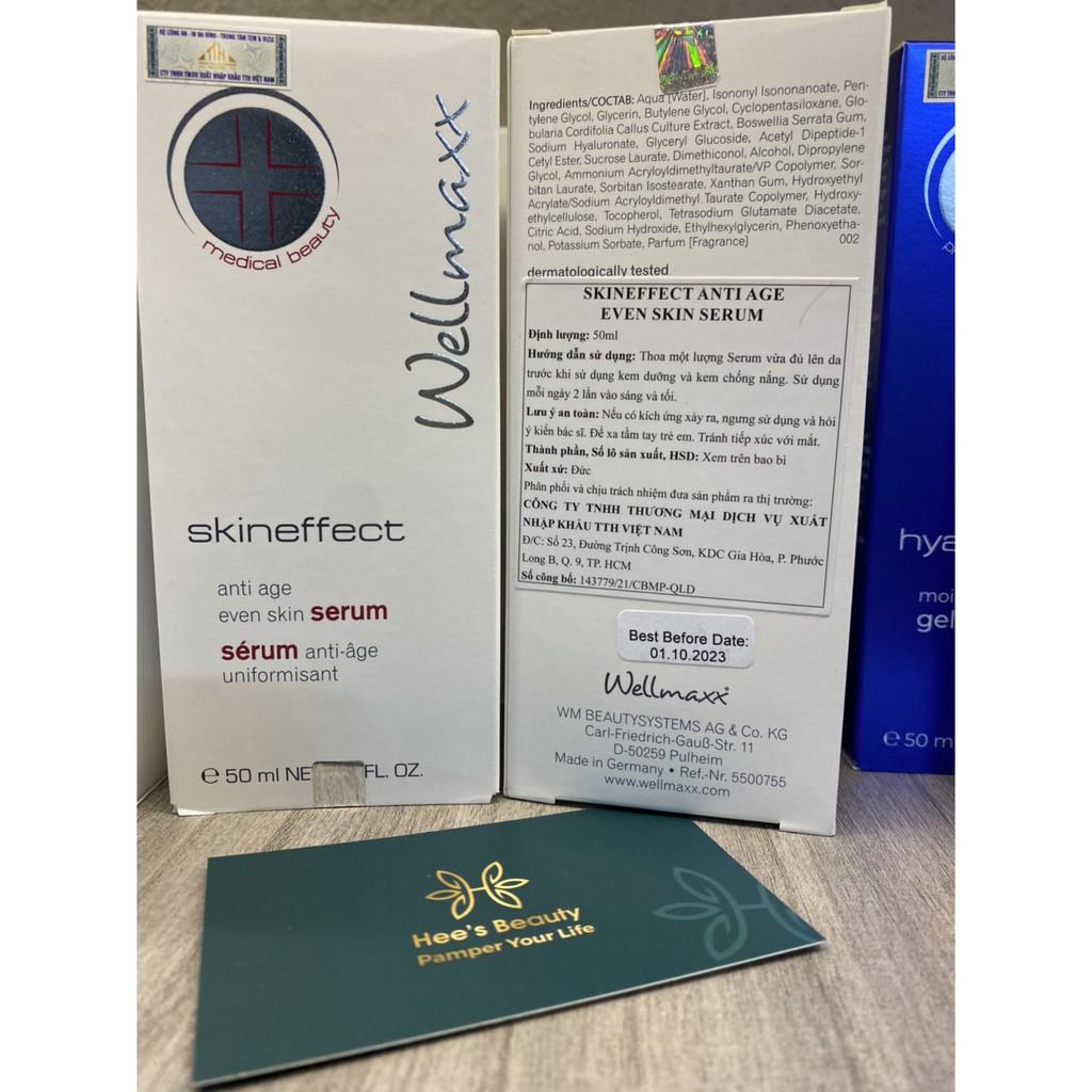 Serum Wellmaxx Skineffect Anti- Age Even Skin/ phục hồi da tổn thương, làm dịu và kích ứng- Hee's Beauty Skincare.