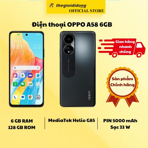 Điện thoại OPPO A58 6GB - Hàng Chính Hãng