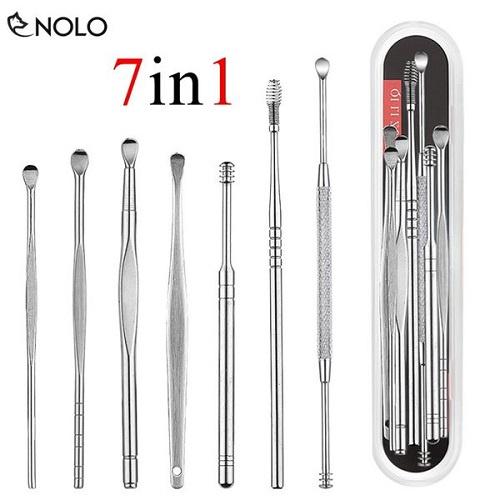 Bộ dụng cụ lấy ráy tai 7 món có hộp đựng sang trọng