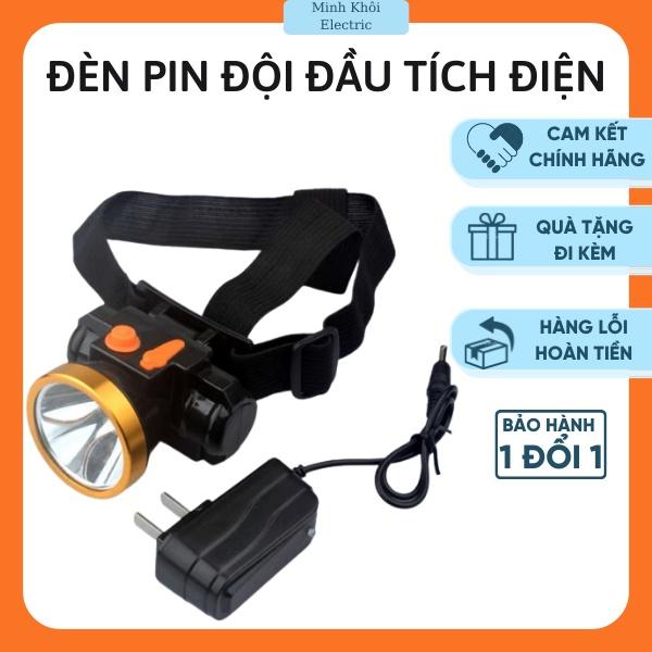 Đèn Pin Đội Đầu Siêu Sáng Sạc Điện, đèn pin đội đầu sạc điện pin trâu, den doi dau pin trâu