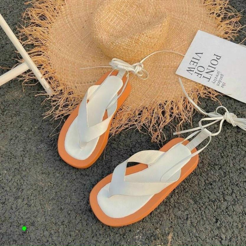 Sandal kẹp xỏ ngón quai lớn đế 2P dây hậu quấn cổ chân