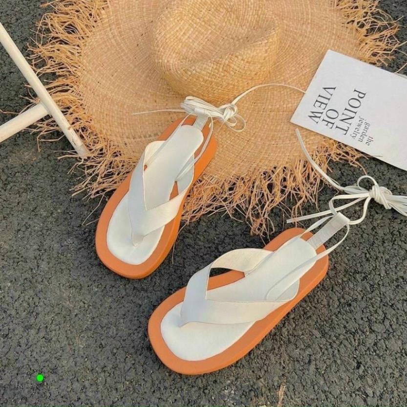 Sandal kẹp xỏ ngón quai lớn đế 2P dây hậu quấn cổ chân