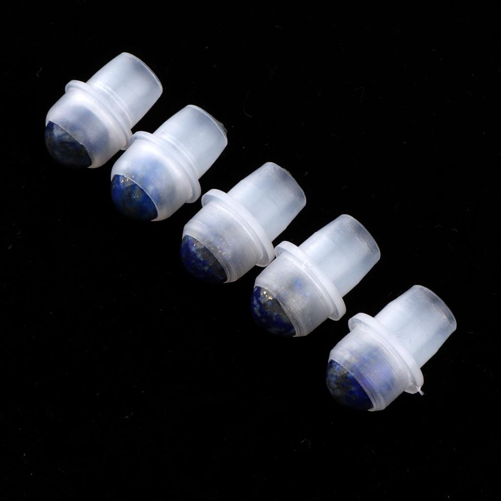 5Pcs Replacement Ball Roller Tops for Essential Oils Bottles Purple