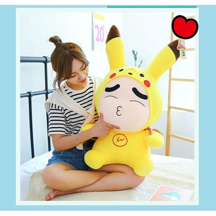 GẤU BÔNG SHIN MỎ CHU ÁO VÀNG MẪU MỚI FULL SIZE