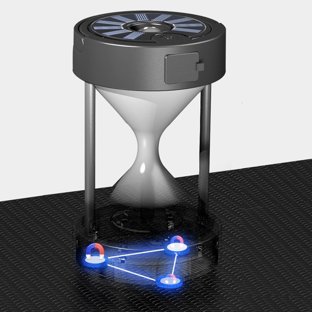 Portable Tent Light Lantern Solar/USB Outdoor Camping Hourglass Lamp