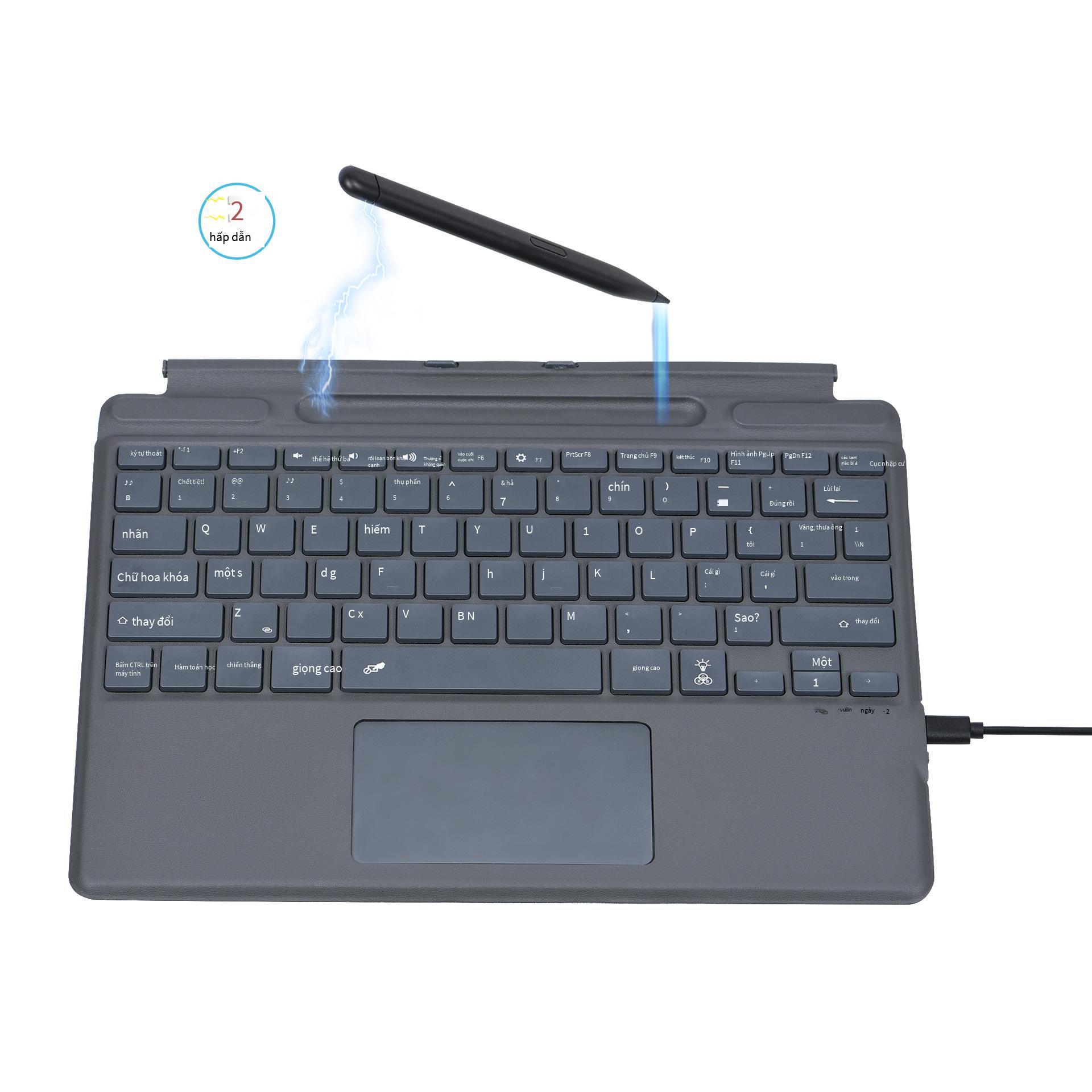 Phong cách mới nhất phù hợp với bàn phím Microsoft Surface Pro8 Vỏ bàn phím Surface ProX Bàn phím Bluetooth Pro8/X