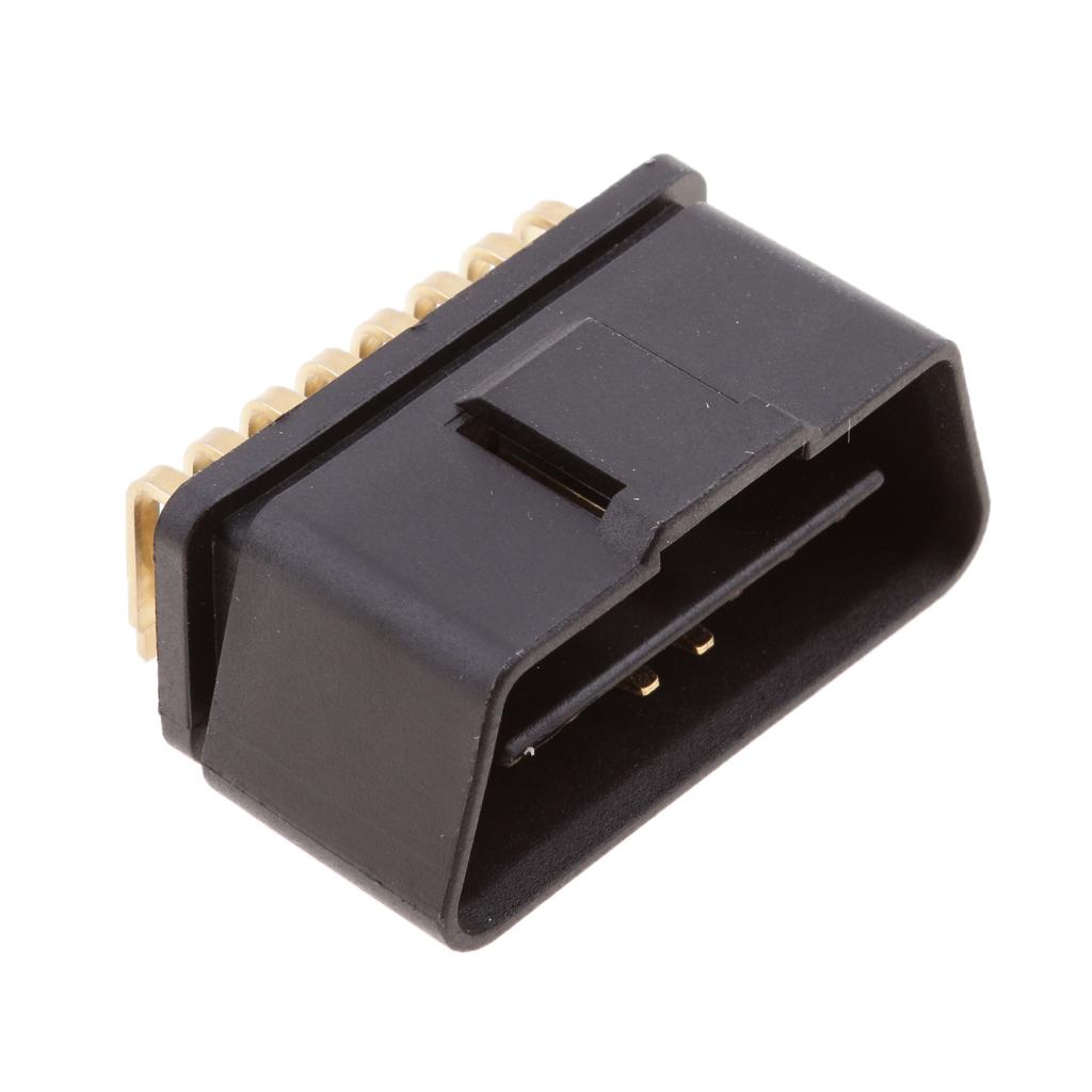 OBDII OBD2 16 Pin Góc 90 Độ Nam Cắm Cổng Kết Nối Bộ Chuyển Đổi