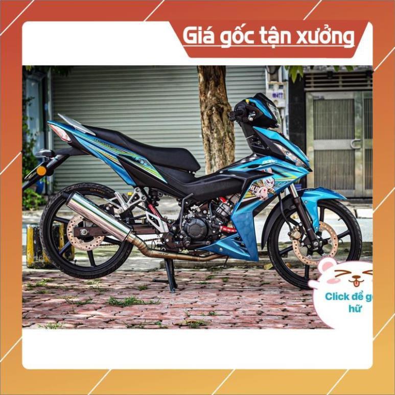 Tem rời winner thỏ cầm phuộc dán xe xanh