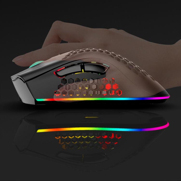 Chuyên Nghiệp 2.4G Không Dây USB Game Thủ Chuột 4000DPI Thiết Kế Công Thái Học RGB Chuột Chơi Game Cho Máy Tính Laptop LOL Game Thủ
