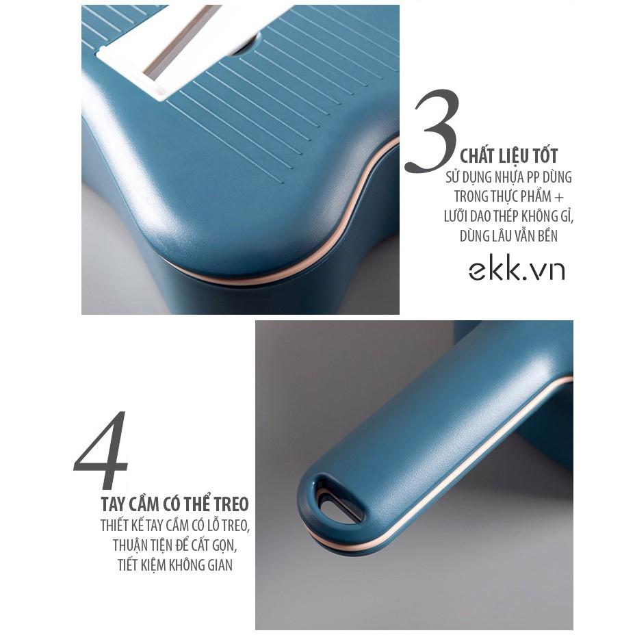 Dụng Cụ Thái Rau Củ Hình Đàn Ukulele - 6 lưỡi dao tùy ý - Cắt được nhiều kiểu - Home and Garden