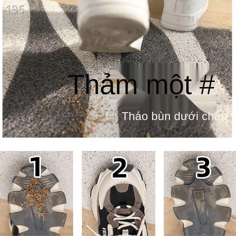 Thảm trải sàn nhà bếp Nordic ins là khăn lau chống bụi bẩn và trượt không giặt thấm nước pvc dầu có thể cắt d