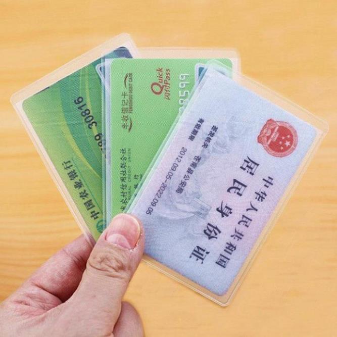 Combo 4 Thẻ Bọc Bảo Vệ Thẻ Căn Cước, Thẻ Ngân Hàng, Thẻ Bảo Hiểm Trong Suốt