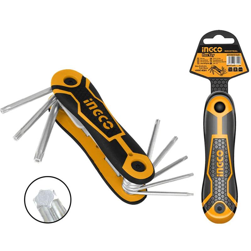 BỘ LỤC GIÁC SAO 8 MÓN HHK14083 INGCO - HÀNG CHÍNH HÃNG