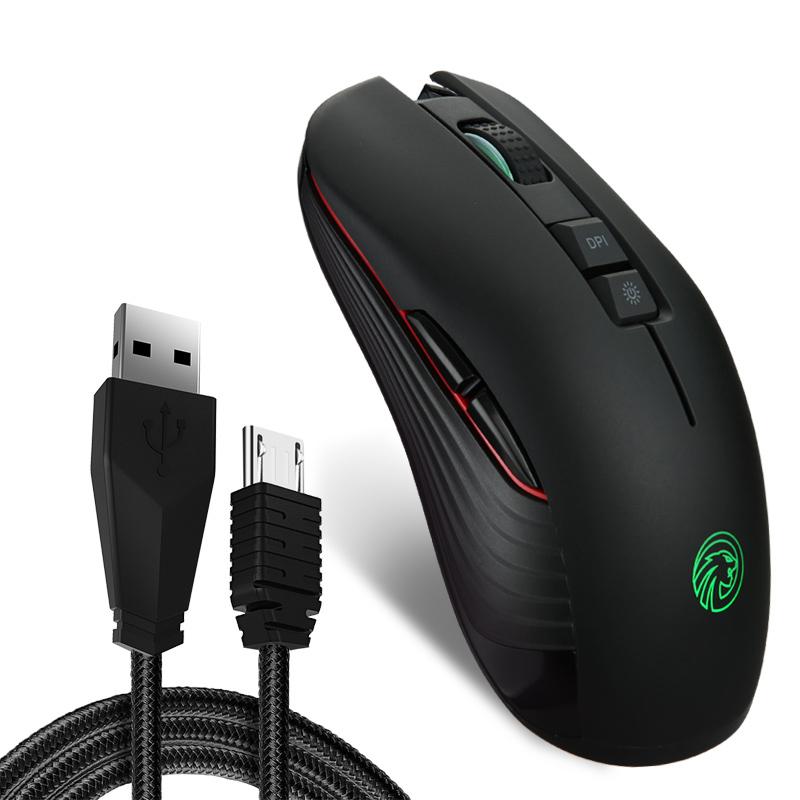 Chuột USB Không Dây 1600DPI Đầu Thu USB 2.0 Chuột Quang Máy Tính 2.4GHz Công Thái Chuột Cho Laptop Âm Thanh Im Lặng chuột