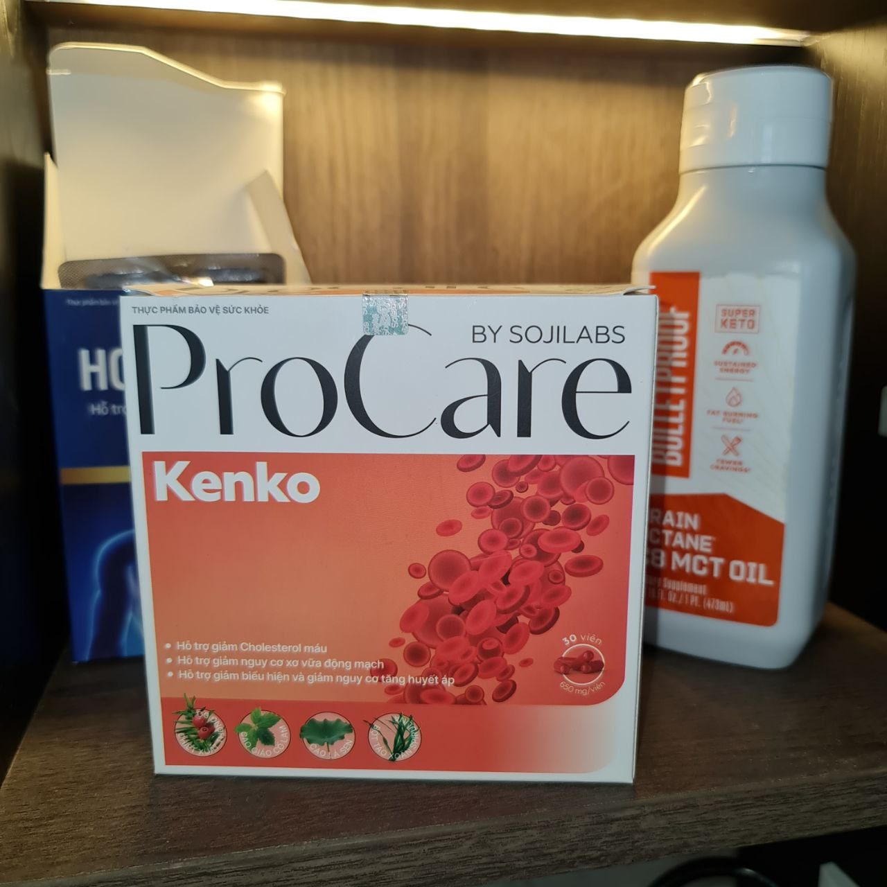 2 HỘP PROCARE BY SOJILABS KENKO Hỗ trợ giảm Cholesterol Máu, giảm nguy cơ tăng huyết áp và xơ vữa động mạch hộp 30 viên TẶNG 1 Viên Sủi Hỗ Trợ Vi Sinh Đường Ruột D-TOX 550