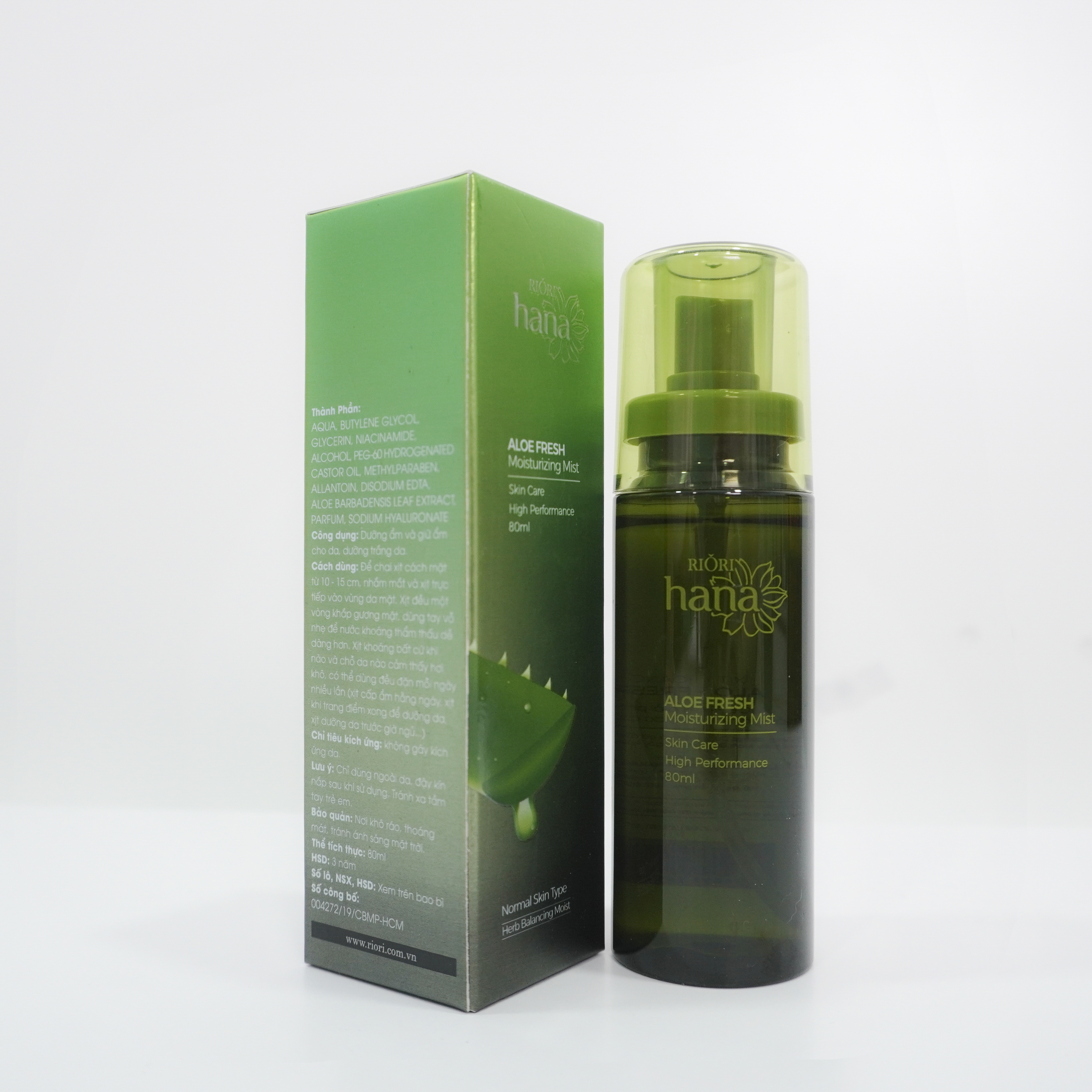 Xịt khoáng lô hội RIORI ALOE FRESH 80ML - TP-ROH-048-01